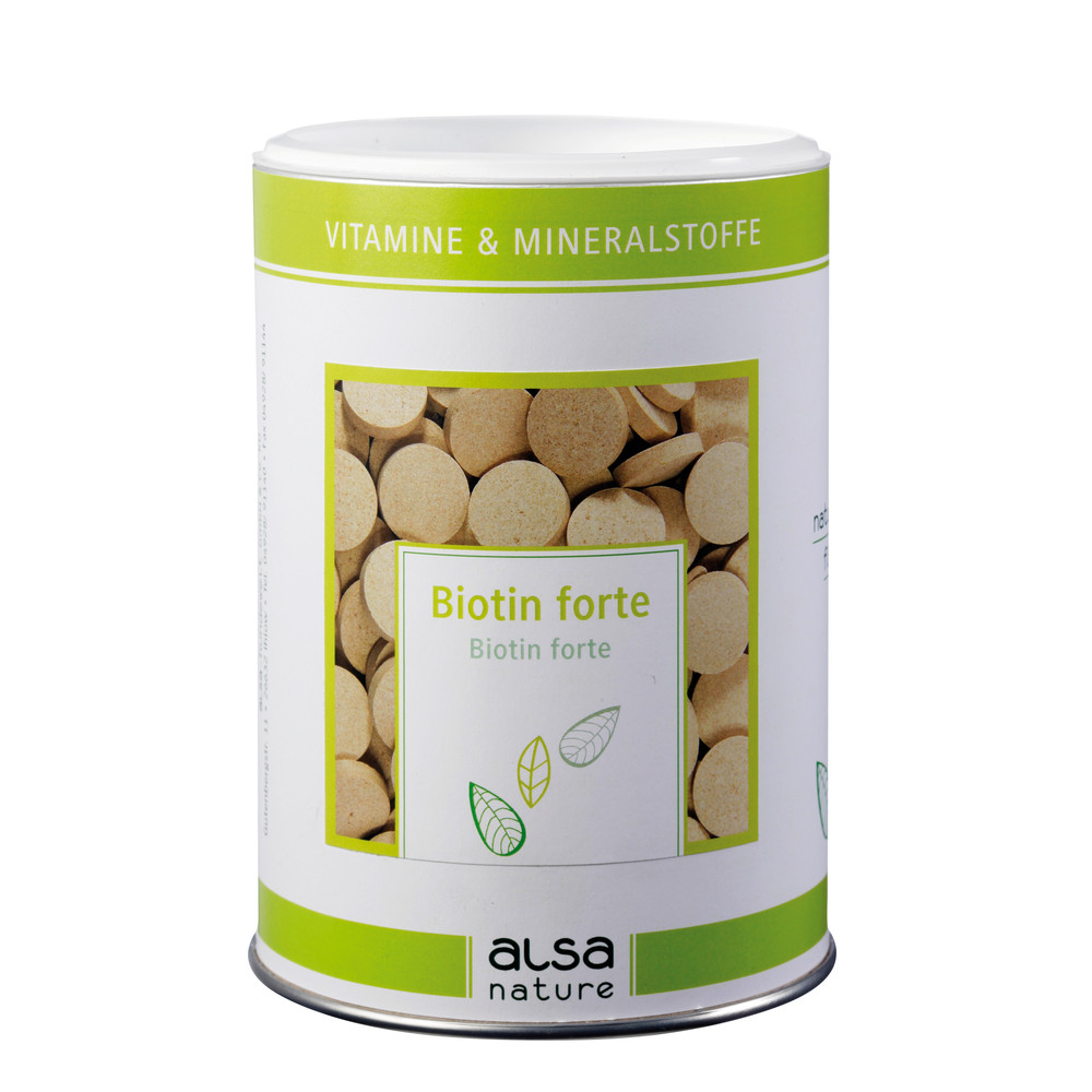 alsa-nature Biotin forte, Inhalt: 500 g, Anzahl: 140 Tabletten von alsa-nature