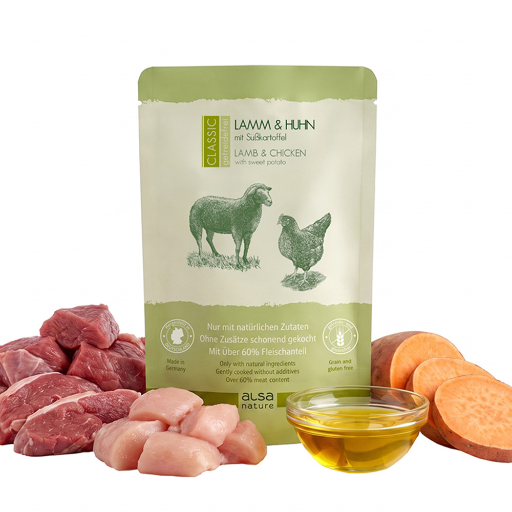 alsa-nature CLASSIC Lamm & Huhn mit Süßkartoffel, 120 x 500 g, Hundefutter nass alsa-nature CLASSIC Lamm & Huhn mit Süßkartoffel, 120 x 500 g, Hundefutter nass von alsa-nature