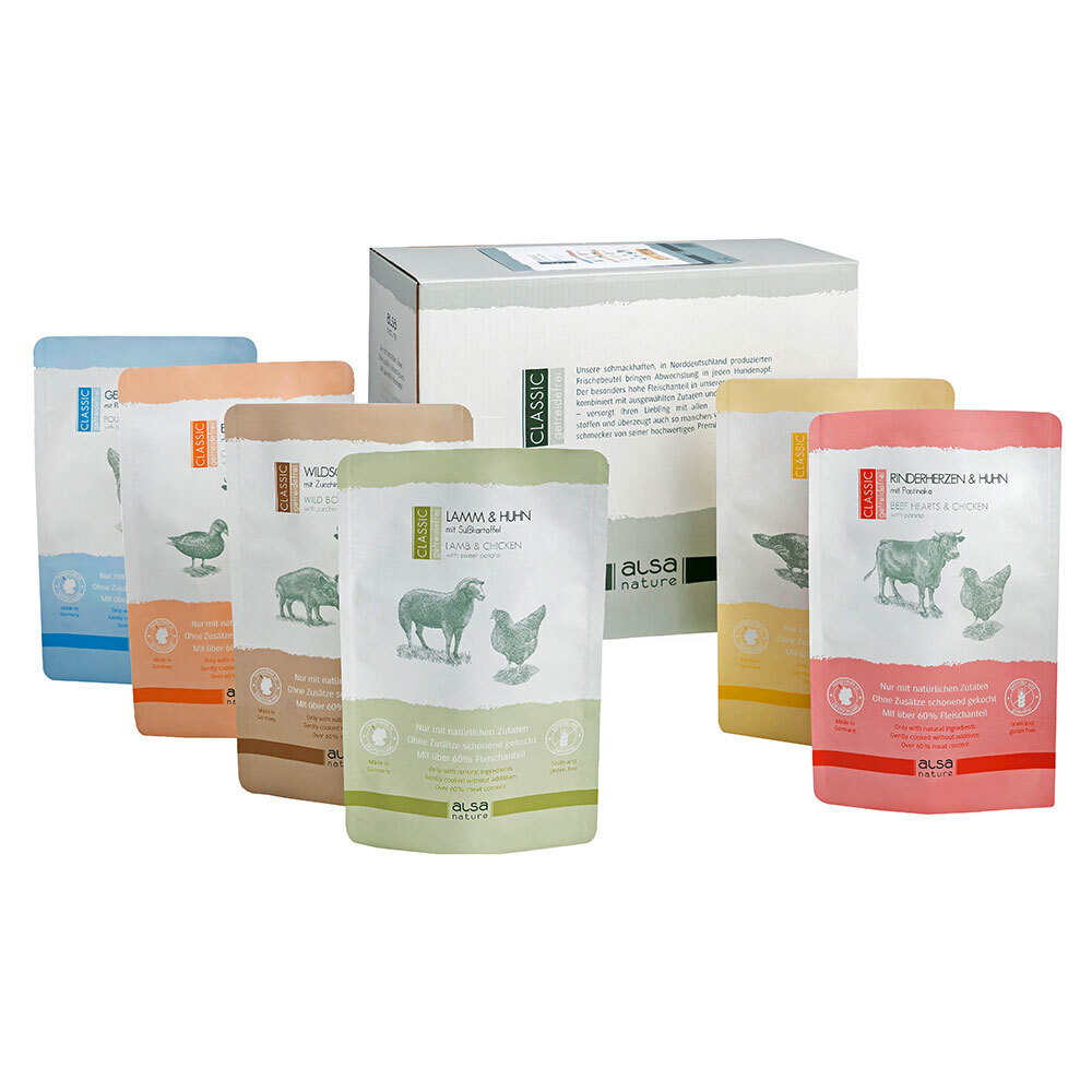 alsa-nature CLASSIC Multipack 3 Mix, 120 x 500 g, Hundefutter nass alsa-nature CLASSIC Multipack 3 Mix, 120 x 500 g, Hundefutter nass von alsa-nature
