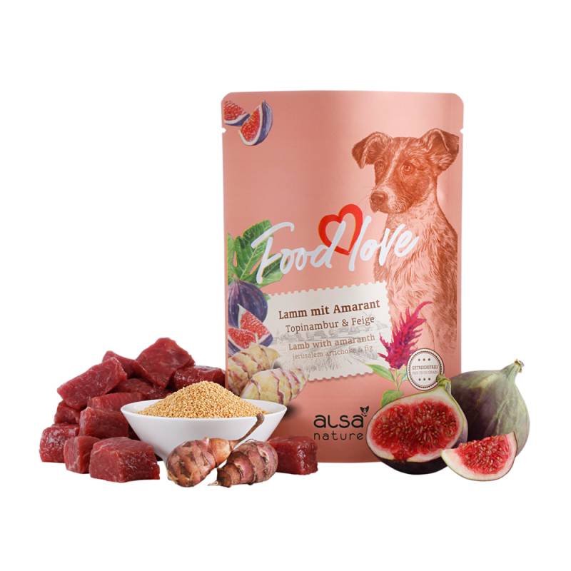 alsa-nature FOODLOVE Lamm mit Amarant, Topinambur & Feige, Anzahl: 120 x 300 g, 300 g, Hundefutter von alsa-nature