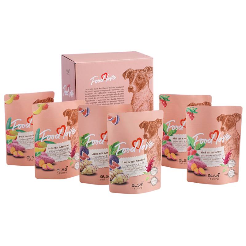 alsa-nature FOODLOVE Multipack Amarant, Anzahl: 12 x 300 g, 300 g, Hundefutter von alsa-nature