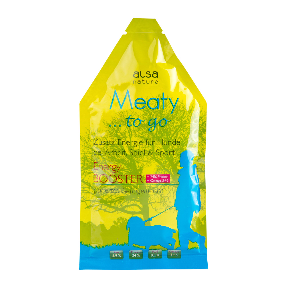 alsa-nature Meaty to go Energy-BOOSTER, 6 x 85 g, Hundefutter von alsa-nature