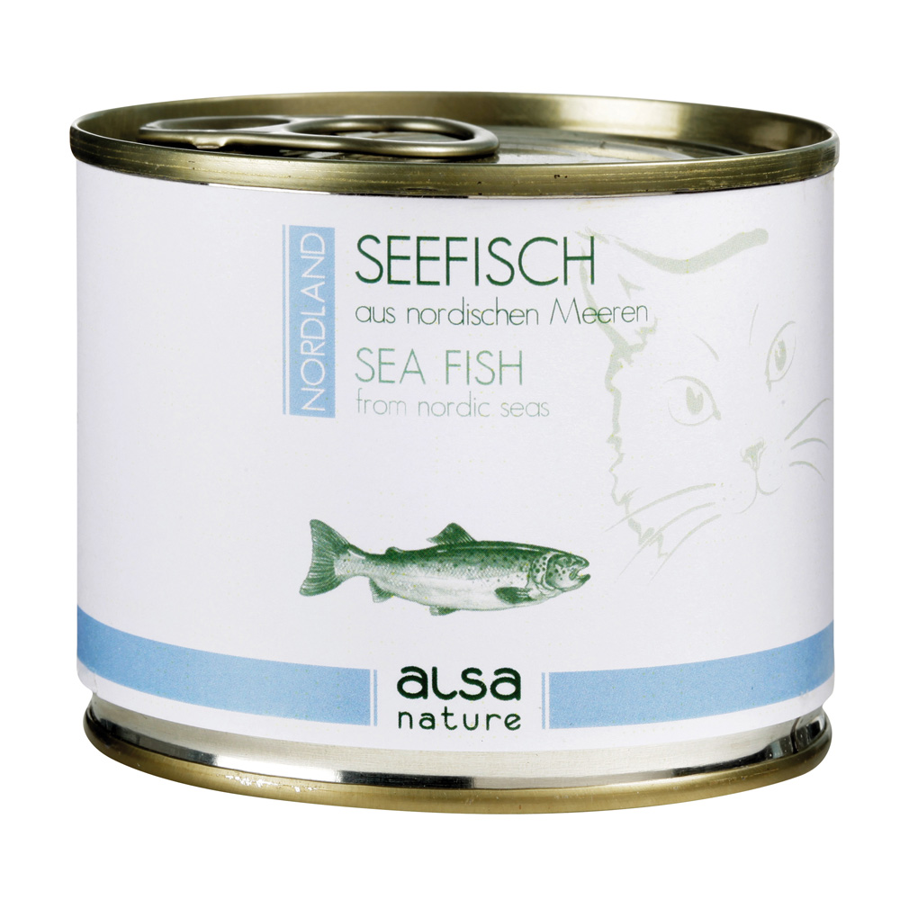 alsa-nature NORDLAND Seefisch aus nordischen Meeren Nassfutter, Anzahl: 200 g, 200 g, Katzenfutter nass von alsa-nature