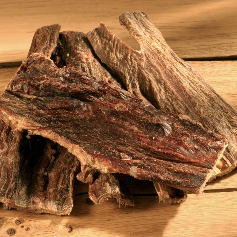 alsa-nature Rinder-Schlundfleisch Kauartikel, 4 x 250 g, Länge: ca. 14 cm, Hundefutter von alsa-nature