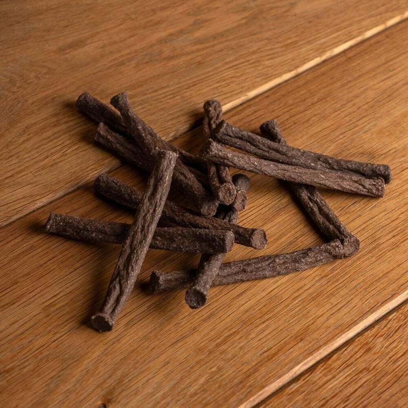 alsa-nature Rinder-Sticks Kauartikel, 2 x 200 g, Länge: ca. 10 - 12 cm, Durchmesser:  ca. 1 cm, Hundefutter von alsa-nature
