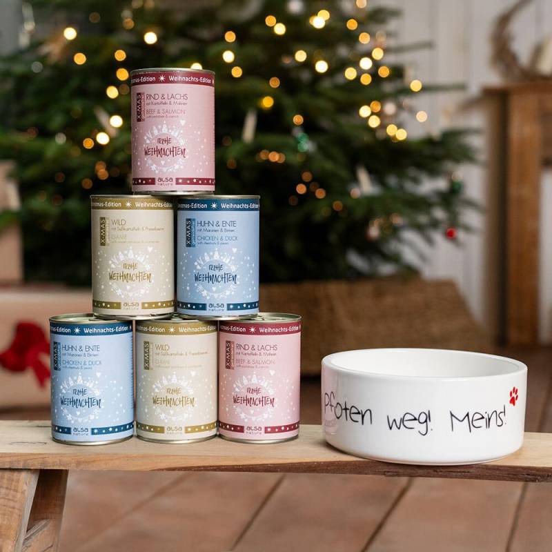 alsa-nature Weihnachts-Napf-Set XMAS, Hundefutter nass alsa-nature Weihnachts-Napf-Set XMAS, Hundefutter nass von alsa-nature