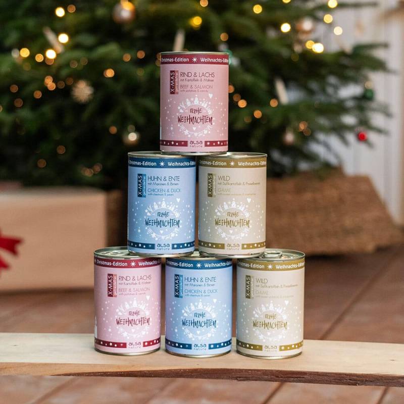 alsa-nature XMAS Dosen-Menü-Mix, Anzahl: 12 x 400 g, 400 g von alsa-nature