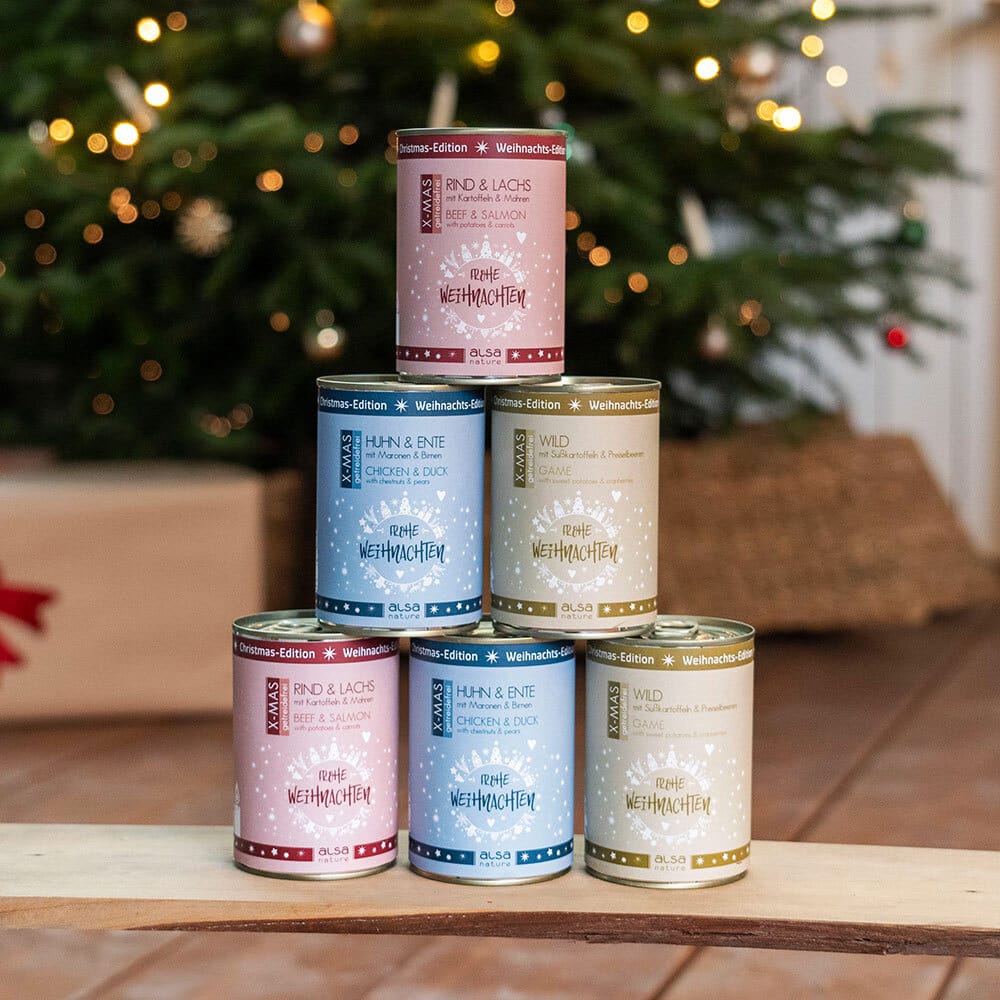 alsa-nature XMAS Dosen-Menü-Mix, Anzahl: 30 x 400 g, 400 g von alsa-nature