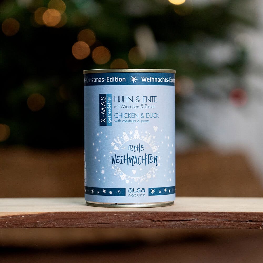 alsa-nature XMAS Huhn & Ente mit Maronen und Birnen, Anzahl: 400 g, 400 g alsa-nature XMAS Huhn & Ente mit Maronen und Birnen, Anzahl: 400 g, 400 g von alsa-nature