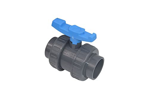 altone PVC Kugelhahn mit beidseitigem Überwurf, 63 mm Klebemuffe altone PVC Kugelhahn mit beidseitigem Überwurf, 63 mm Klebemuffe von altone
