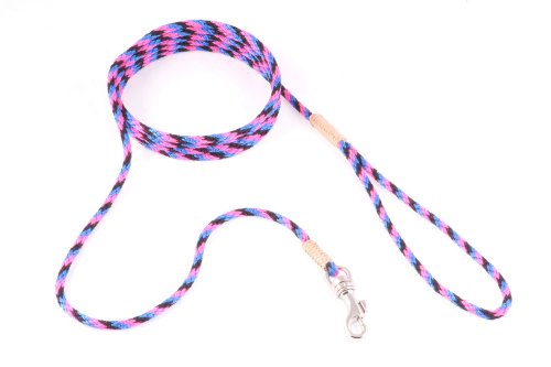alvalley Nylon Snap Leine für Hunde 4 mm x 6 ft, X-Small, Black - Pink - Blue alvalley Nylon Snap Leine für Hunde 4 mm x 6 ft, X-Small, Black - Pink - Blue von alvalley