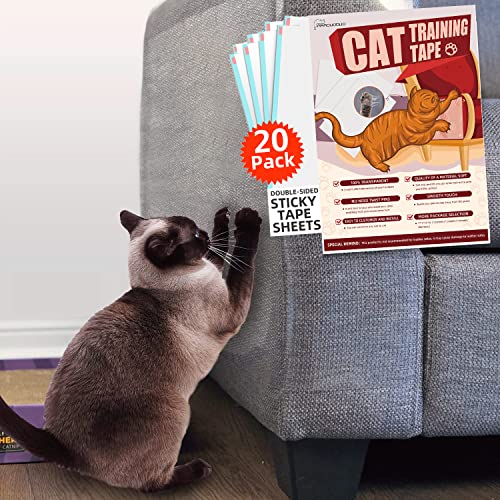 Katzenkratzabschreckungsband - Doppelseitiges Anti-Kratz-Klebeband Katzenmöbelschutz - Katzentraining Tape - Eck-Couch-Schutz für Katzen - Katzenkratz-Möbelschutz - Katzenkratzer Katzenkratzabschreckungsband - Doppelseitiges Anti-Kratz-Klebeband Katzenmöbelschutz - Katzentraining Tape - Eck-Couch-Schutz für Katzen - Katzenkratz-Möbelschutz - Katzenkratzer von amaduoduo