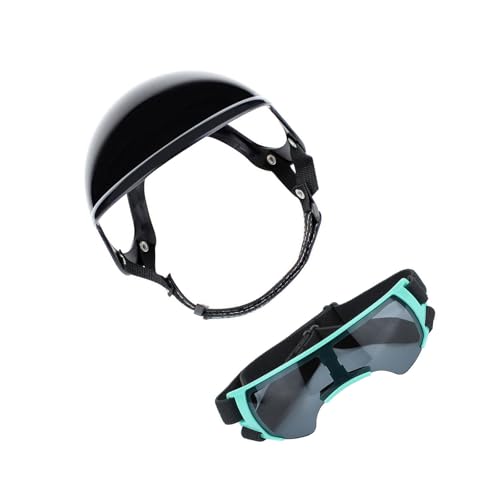 Modischer Hundesporthelm, Augenschutzbrillen-Set für Stadterkundung, Outdoor-Aktivitäten, Wandern, Radfahren, Ausrüstung, Haustierhelm-Schutzbrillen-Set Modischer Hundesporthelm, Augenschutzbrillen-Set für Stadterkundung, Outdoor-Aktivitäten, Wandern, Radfahren, Ausrüstung, Haustierhelm-Schutzbrillen-Set von amangul