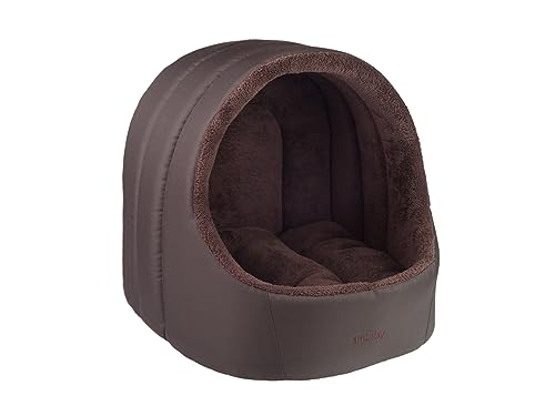 Hundehöhle/Katzenhöhle Oval Aspen S/M/L Amiplay (M 40[x] x40[y] x42[h] cm, Braun) von amiplay