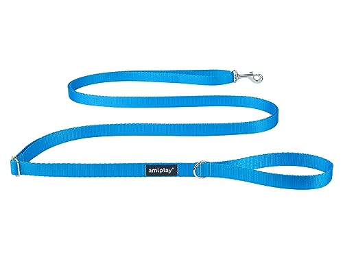 Verstellbare Hundeleine Easy Fix Basic S/M/L/XL Amiplay - Leichte, strapazierfähige Hundeleine für kleine bis große Hunde, ideal für täglichen Spaziergang, in leuchtenden Farben von Amiplay