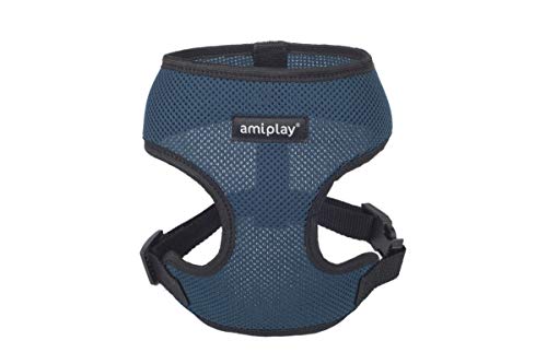 amiplay Hundegeschirr Brustgeschirr Scout AIR 6 Größen und 5 Farben (XS 25-40cm, Dunkelblau) von Ami Play