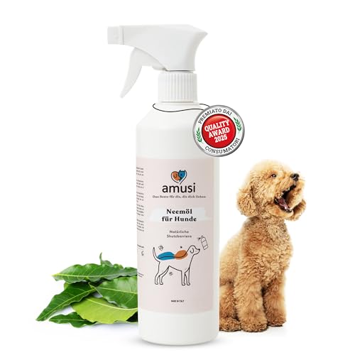 amusi Neemöl-Flohspray für Hunde 500 ml von amusi