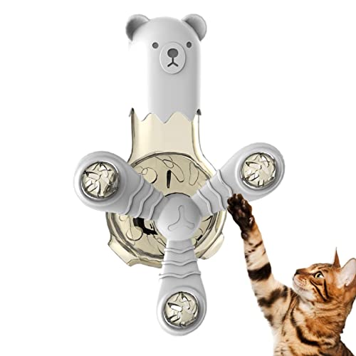 angxiong Windmühle Katzenspielzeug Katzenspinner - Windmill Cat Spinner Toys 360 Grad drehbar,Multifunktionales interaktives Lernspielzeug für Katzen, Hunde und Welpen von angxiong