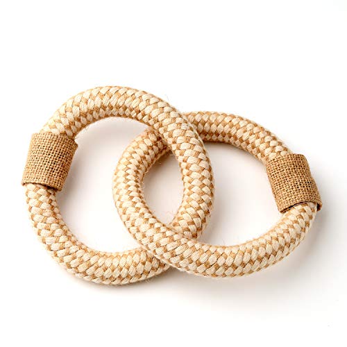 anijoy Hundespielzeug RINGRING | Zieh- und Zerrspielzeug zum Werfen, Beißen, Kauen, Schütteln & Apportieren. Doppelring zur Zahnpflege für verspielte mittlere bis große Hunde. Seil aus Baumwolle anijoy Hundespielzeug RINGRING | Zieh- und Zerrspielzeug zum Werfen, Beißen, Kauen, Schütteln & Apportieren. Doppelring zur Zahnpflege für verspielte mittlere bis große Hunde. Seil aus Baumwolle von anijoy