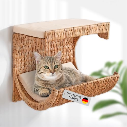 Lycce Katzenliege für die Wand Wasserhyazinthe Ø 35cm x 40cm x 33cm von Lycce