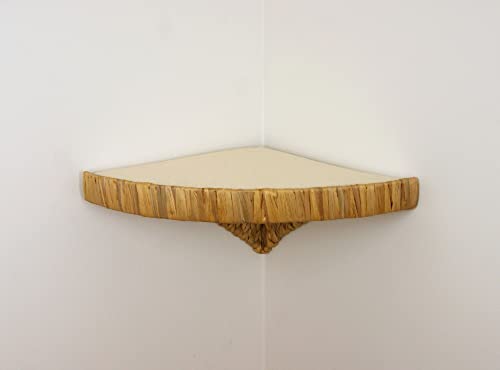 Lycce Animal-Design Eck-Wandliege Eckliegeplatte aus Wasserhyazinthe Wandmodul, Eckliegefläche, Katzenliege, Bauteil für die Wand, Wandmontage, Kletterwand von Lycce