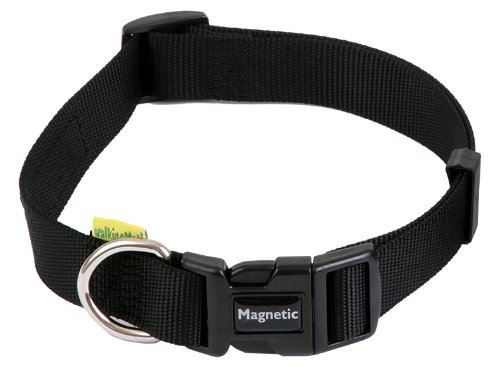 WalkingMate Magnetisches Halsband, 25 mm x 45,7 - 66 cm, Schwarz von animate