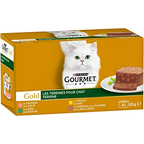 Petcare Gourmet Gold Terrines 340 g (4 Stück) von animaux