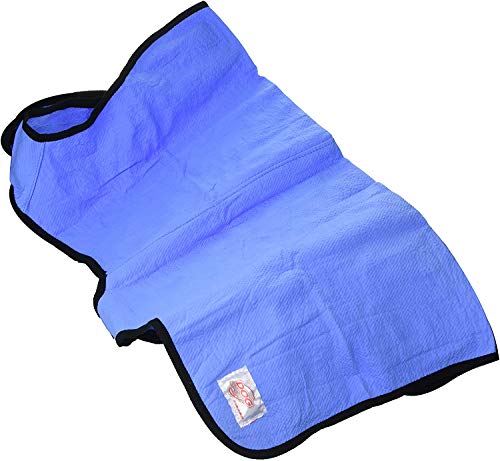 Hundemantel Hundebekleidung Kühlende Kleidung Hundemantel Hundemantel Kühlend Größe L Farbe Blau Wildleder Textur 100% Passgenauigkeit von animo concept