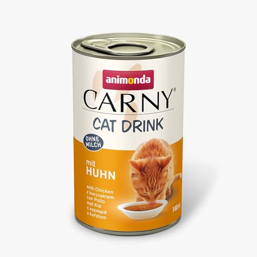 Animonda Carny Katzengetränk mit Huhn 24x 140ml – Hydratationsunterstützung mit zarten Hühnerstreifen, getreidefrei & milchfrei, Ergänzungsfutter für ausgewachsene Katzen Animonda Carny Katzengetränk mit Huhn 24x 140ml – Hydratationsunterstützung mit zarten Hühnerstreifen, getreidefrei & milchfrei, Ergänzungsfutter für ausgewachsene Katzen von animonda Carny