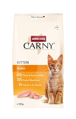 animonda Carny Katzenfutter Kitten – Trockenfutter Katze zuckerfrei und ohne Getreide – mit Huhn, 1,75 kg von animonda Carny