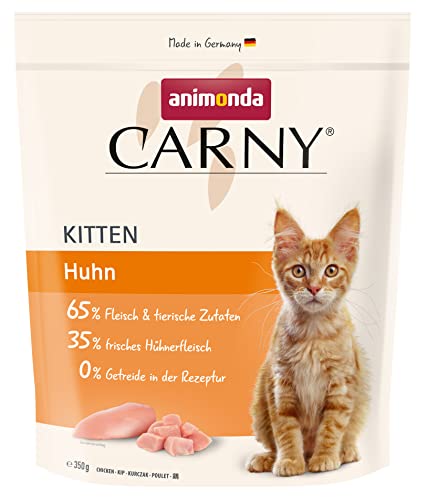 animonda Carny Katzenfutter Kitten – Trockenfutter Katze zuckerfrei und ohne Getreide – mit Huhn, 350 g von animonda Carny