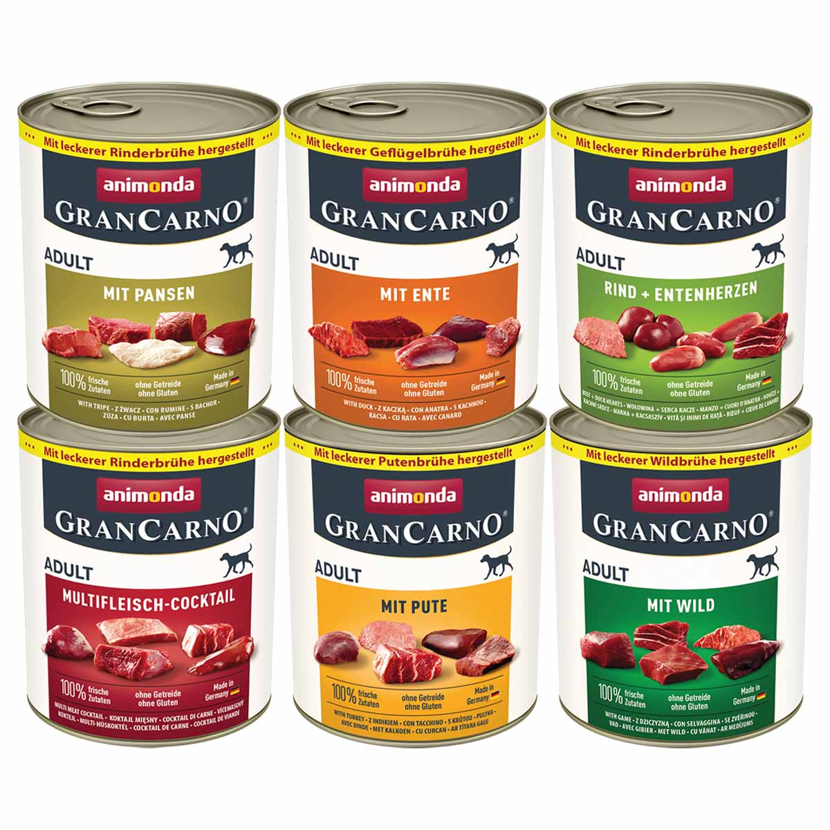 animonda GranCarno Adult 6x800g Kräftige Variation Mixpack II animonda GranCarno Adult 6x800g Kräftige Variation Mixpack II von animonda GranCarno