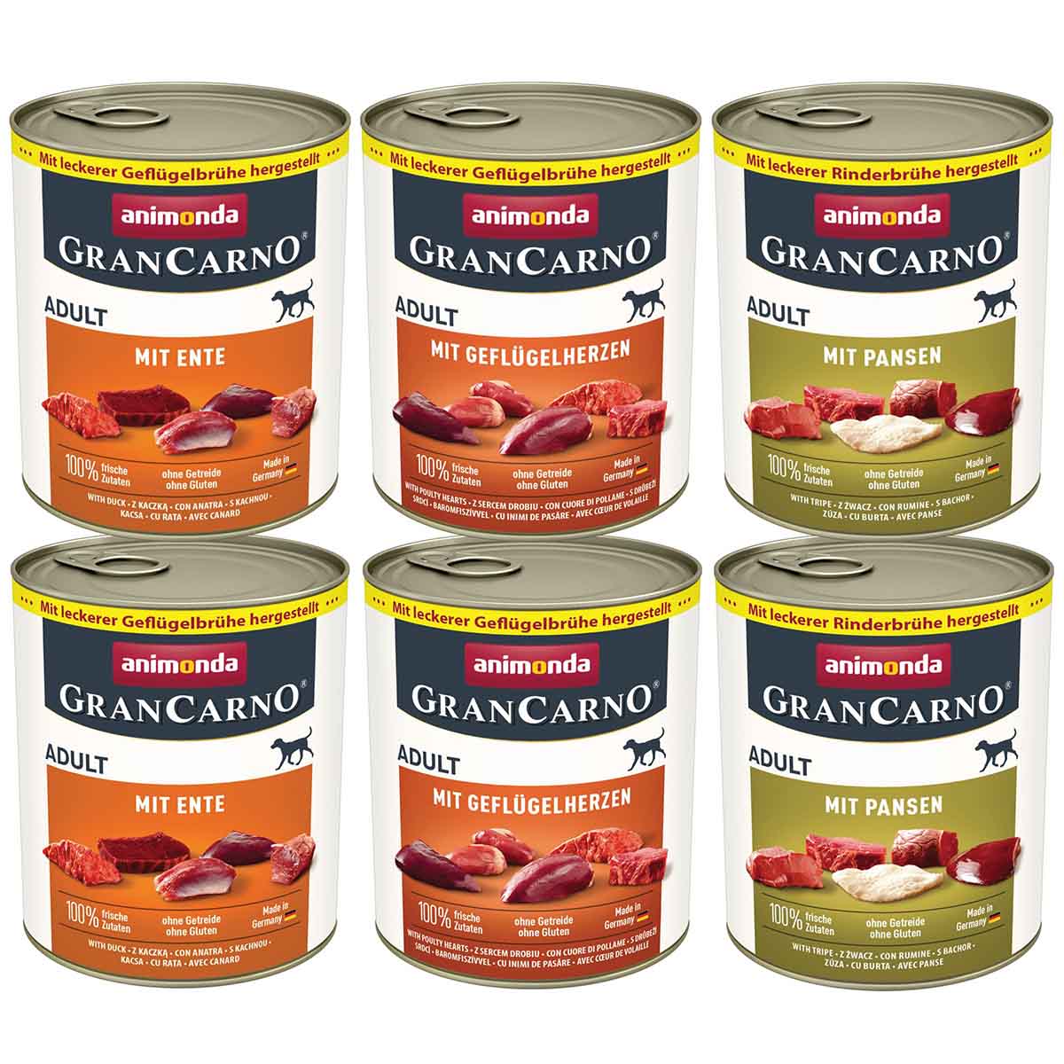 GranCarno Adult Deftige Variation 24x800g GranCarno Adult Deftige Variation 24x800g von animonda GranCarno