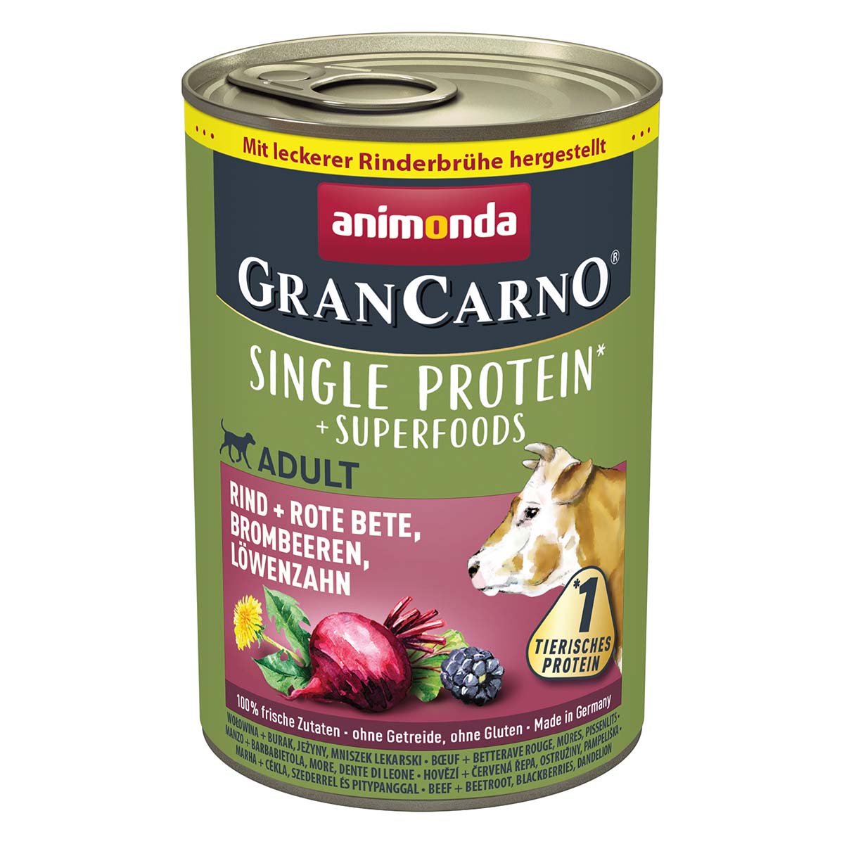 animonda GranCarno Superfoods Adult Rind + Rote Bete, Brombeere 6x400g animonda GranCarno Superfoods Adult Rind + Rote Bete, Brombeere 6x400g von animonda GranCarno