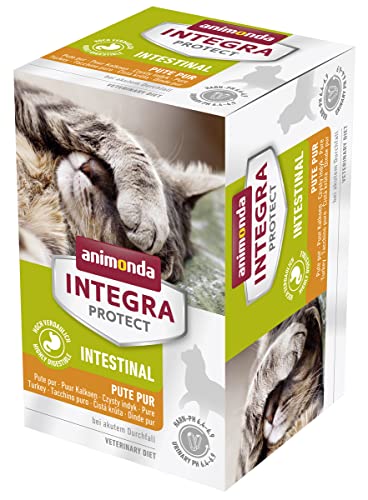 animonda Integra Protect Intestinal Katze, Diät Katzenfutter, Nassutter bei Durchfall oder Erbrechen, Pute pur, 6 x 100 g von Animonda Integra Protect