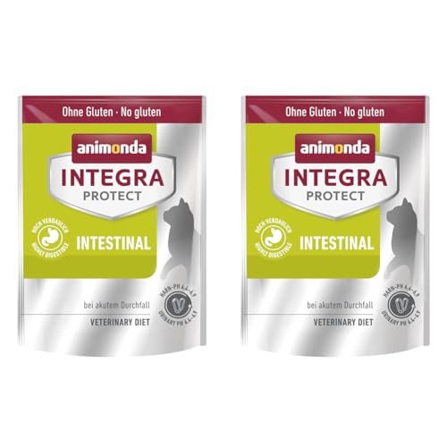 animonda Integra Protect Intestinal Katze, Diät Katzenfutter, Trockenfutter bei Durchfall oder Erbrechen, 300 g (Packung mit 2) von animonda Integra Protect Intestinal