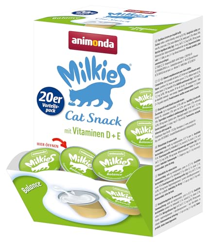 animonda Milkies Balance, Katzenmilch portioniert, 4 x 20 Cups à 15 g von animonda milkies Katzenmilch