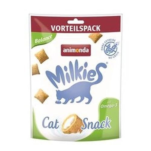 animonda Milkies Balance, getreidefreie Knusperkissen für Katzen, Katzensnack, 6 x 120 g von animonda Milkies