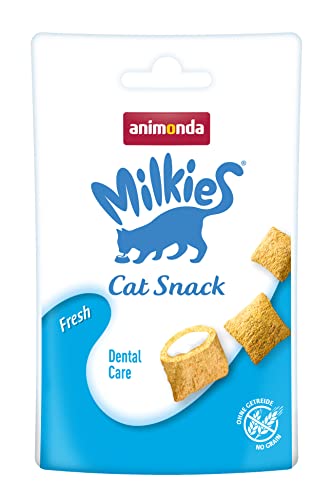 animonda Milkies Fresh, getreidefreie Knusperkissen für Katzen, Katzensnack, 12 x 30 g von animonda Milkies