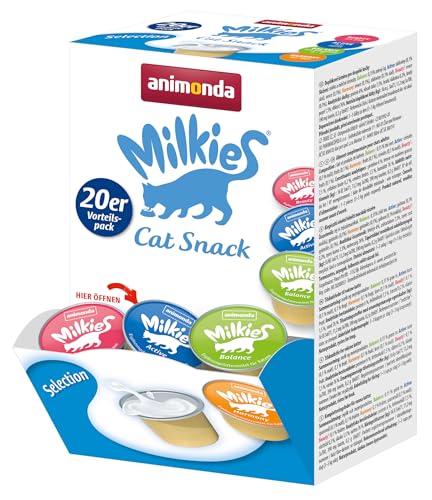 animonda Milkies Selection, Katzenmilch portioniert, 20 Cups à 15 g von animonda milkies Katzenmilch
