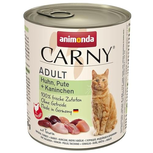 Animonda Carny Adult Huhn, Pute & Kaninchen 800 g (Menge: 6 je Bestelleinheit) von animonda Vom Feinsten