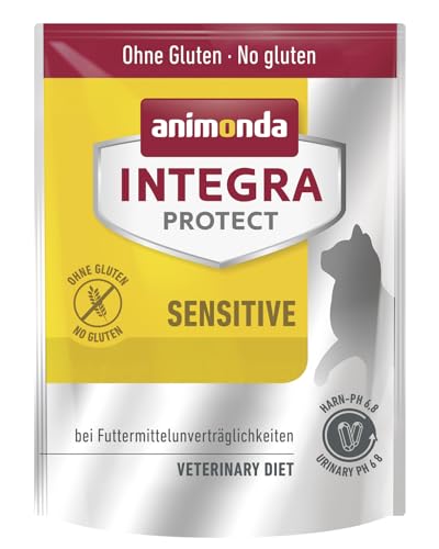 Animonda INTEGRA PROTECT Adult Sensitive Trockenfutter Katze, hochwertiges Katzenfutter Trocken getreidefrei, spezielles Diätfuttermittel zur Minderung von Unverträglichkeiten für Katzen, 1 x 300 g von animonda Vom Feinsten