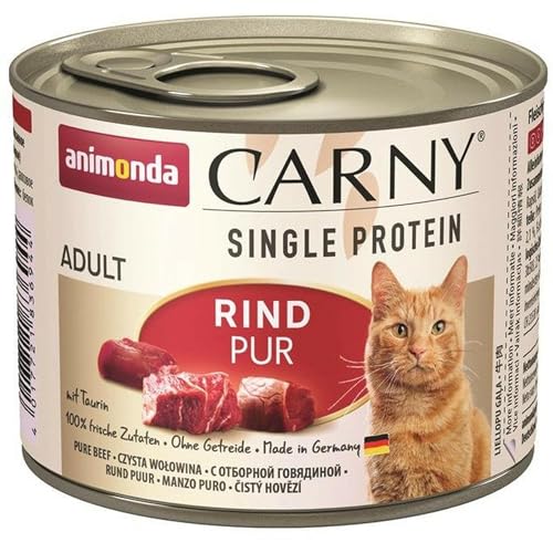 animonda Carny Adult Single Protein Rind pur 200g (Menge: 6 je Bestelleinheit) von animonda Vom Feinsten