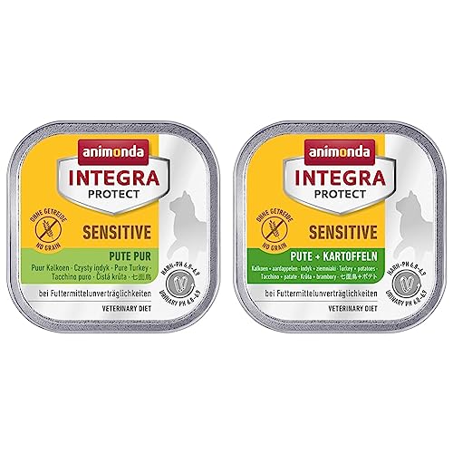 animonda Integra Protect Katze Sensitive & animonda Integra Protect Katze Sensitive, Diät Katzenfutter, Nassfutter bei Futtermittelallergie, mit Pute + Kartoffel, 16 x 100 g animonda Integra Protect Katze Sensitive & animonda Integra Protect Katze Sensitive, Diät Katzenfutter, Nassfutter bei Futtermittelallergie, mit Pute + Kartoffel, 16 x 100 g von animonda Vom Feinsten