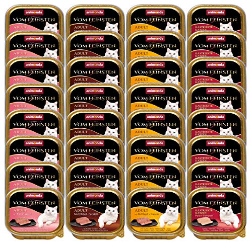 animonda Vom Feinsten Adult Katzenfutter, Nassfutter für ausgewachsene Katzen, Fleisch Vielfalt mit Geflügel, 32 x 100 g animonda Vom Feinsten Adult Katzenfutter, Nassfutter für ausgewachsene Katzen, Fleisch Vielfalt mit Geflügel, 32 x 100 g von animonda Vom Feinsten