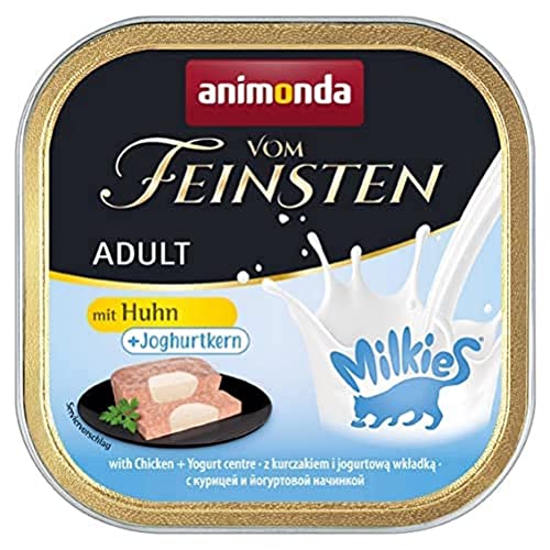 animonda Vom Feinsten Adult Katzenfutter, Nassfutter für ausgewachsene Katzen, mit Huhn + Joghurtkern, 32 x 100 g animonda Vom Feinsten Adult Katzenfutter, Nassfutter für ausgewachsene Katzen, mit Huhn + Joghurtkern, 32 x 100 g von animonda Vom Feinsten