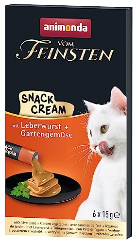 animonda Vom Feinsten Adult Snack-Cream mit Leberwurst + Gartengemüse 6x15 g von animonda Vom Feinsten