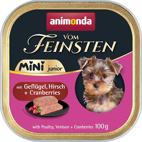 animonda Vom Feinsten Junior Mini mit Geflügel, Hirsch + Cranberrys 32 x 100 g animonda Vom Feinsten Junior Mini mit Geflügel, Hirsch + Cranberrys 32 x 100 g von animonda Vom Feinsten