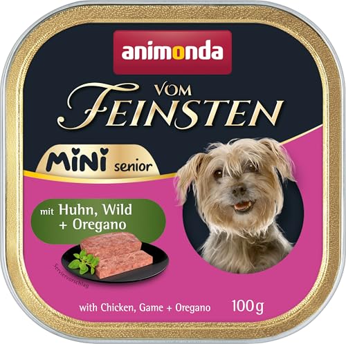 animonda Vom Feinsten Senior Mini mit Huhn + Wild und Oregano 32 x 100 g von animonda Vom Feinsten