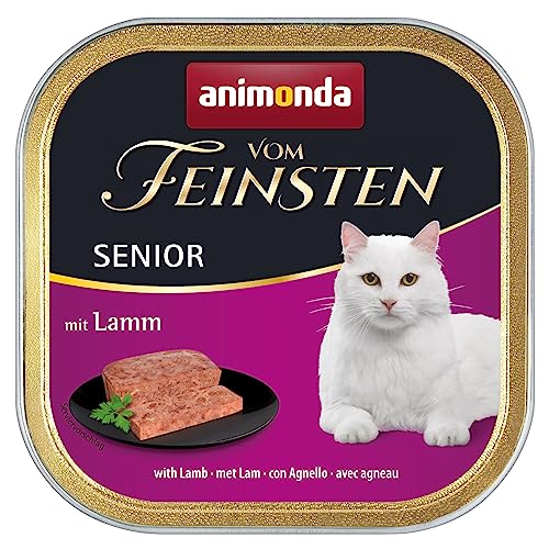 animonda Vom Feinsten Senior Nassfutter, für ältere Katzen ab 7 Jahren, mit Lamm, 32 x 100 g von animonda Vom Feinsten